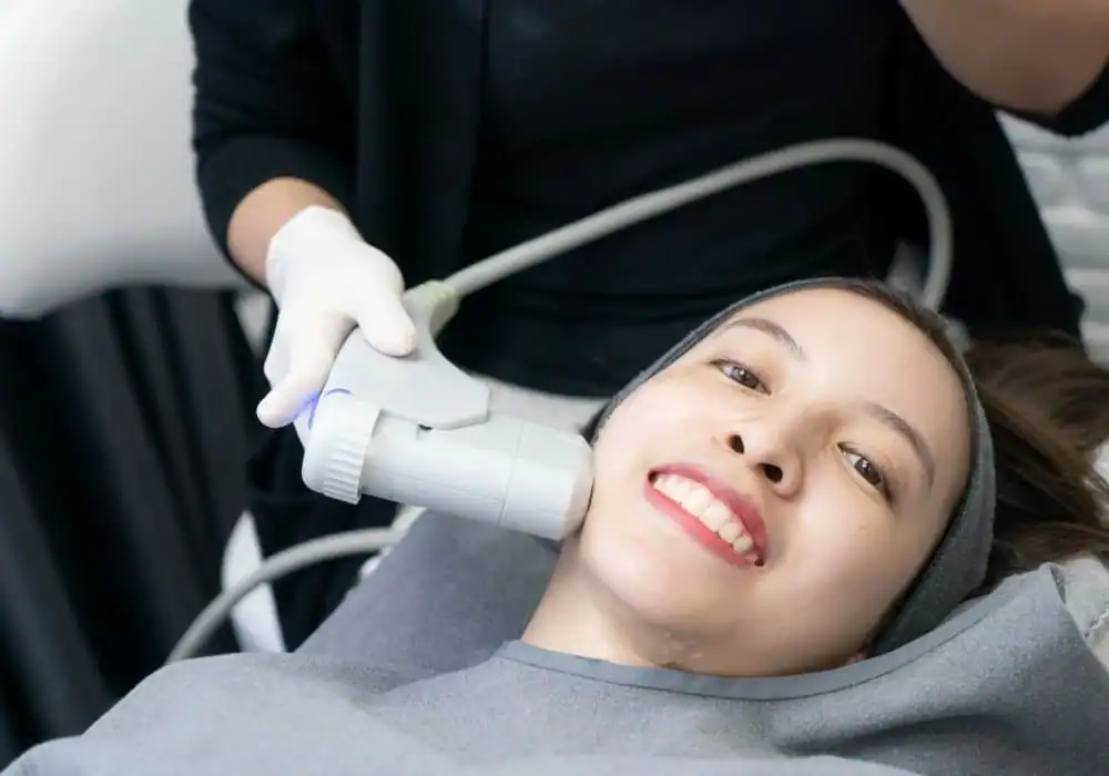 HIFU treatment Wrexham in progress