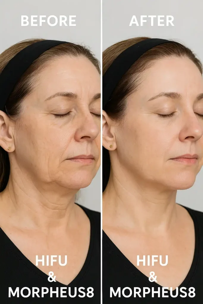 HIFU & Morpheus8 treatment results Wrexham - book in today!