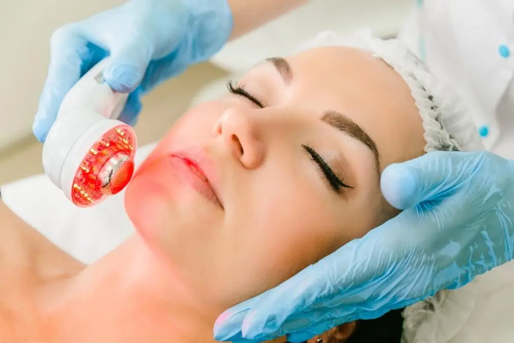 woman having non-surgical Morph8 treatment Wrexham