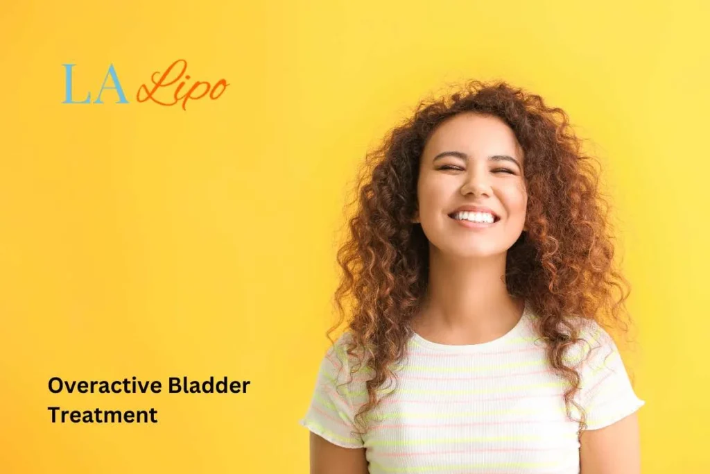 woman smiling about overactive bladder treatment Wrexham solutions
